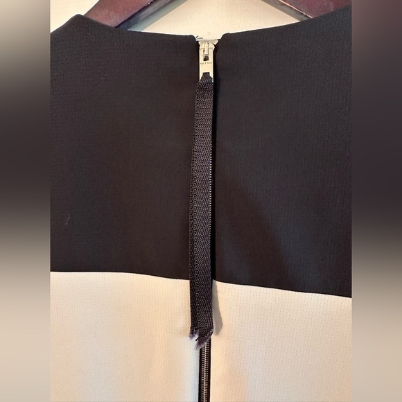 rag & bone Black White Carola Colorblock Dress Sz 0 Stretch Bodycon Exposed Zip - Picture 13 of 16